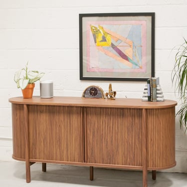 Sinalias Tambour Door Credenza