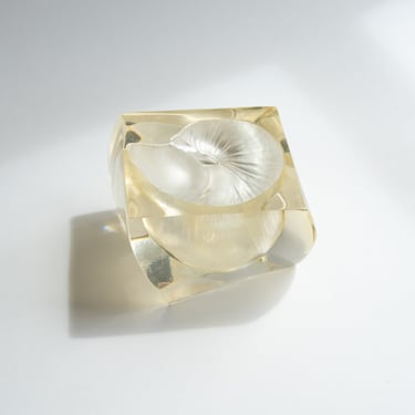 Vintage Lucite Shell Dish
