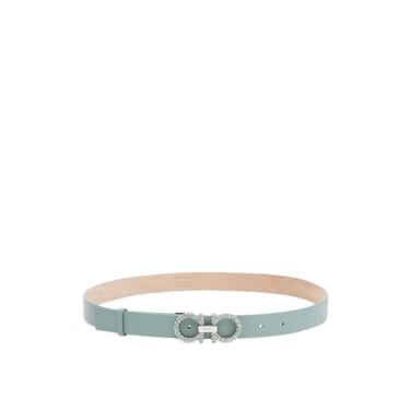 Salvatore Ferragamo Leather Crystal Belt Women