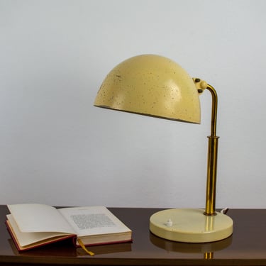 Mid-century Modern Desk Lamp | Vintage Adjustable Office Lamps | 50's Brass Table Light | Antique Lighting | Retro Industrial Work Task Lamp 