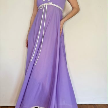Vintage 60&#39;s LUCIE ANN Purple Butterfly Nightgown by VintageRosemond