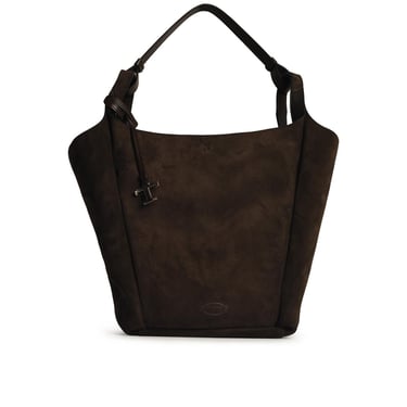 Tod's Medium Bucket Bag In Brown Leather Women