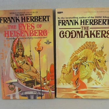 The Eyes of Heisenberg (1966) and The Godmakers (1972) by Frank Herbert - Vintage Science Fiction 