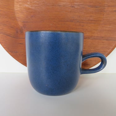 Vintage Heath Ceramics Studio Mug in Mountain Blue, Edith Heath Low Handle Coffee Cup, Modernist Ceramics From Saulsalito 