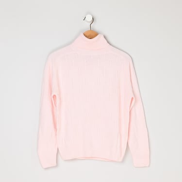 Vintage 90s Pastel Pink Knit Turtleneck - 