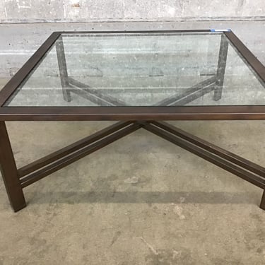 Glass and Metal Coffee Table (Seattle)