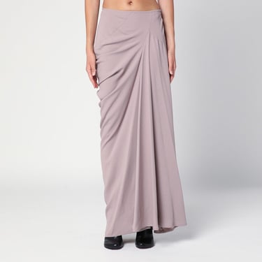 Dries Van Noten Pink Long Draped Skirt Women