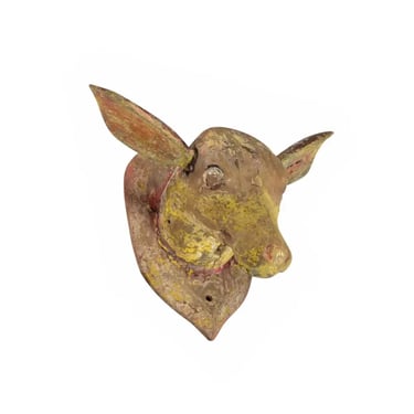 Artisan Wooden Deer Head