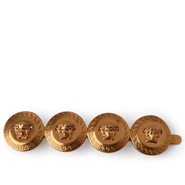 Versace Gold Metal Left Medusa Clasp Women