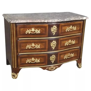 Newport Collection E.J. Victor French Regence Bronze Marble Mounted Commode