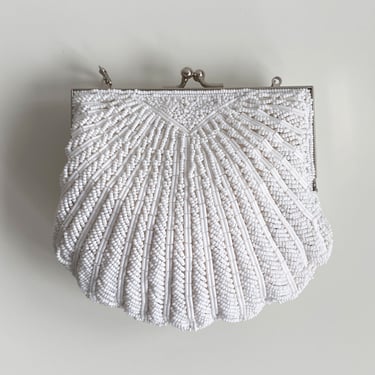 White Beaded Shell Bag | Legacy | South Minneapolis - Minneapolis, MN