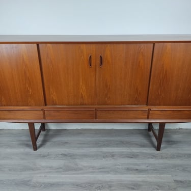 Danish Tall Highboard with Bar