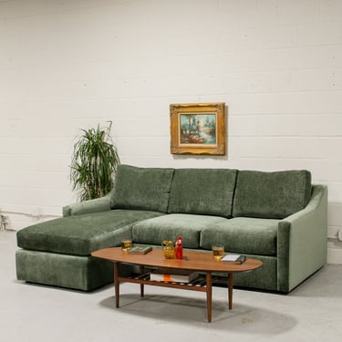 Hauser Sectional Sofa in Deep Green