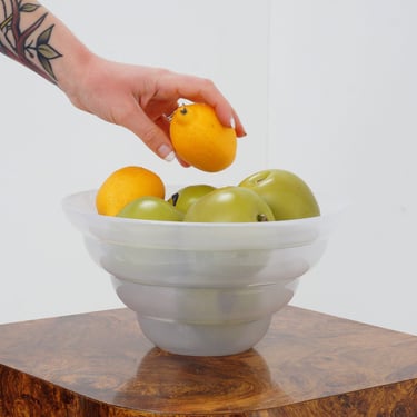 Frosted Glass Center Bowl by Kosta Boda 