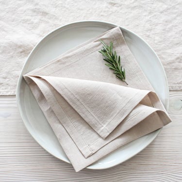 My Kitchen Linens - Natural Linen Napkins - Set of 4