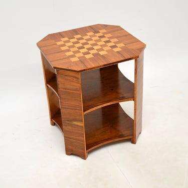 Art Deco Walnut Occasional Coffee / Chess Table