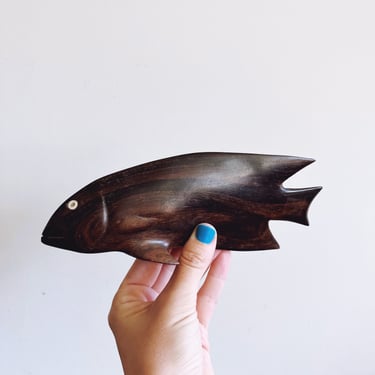 Vintage Carved Wooden Fish 