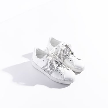 VALENTINO White Crystal Sneakers (Sz. 36)