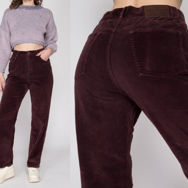 90s Liz Sport Corduroy High Waist Pants - Medium, 28