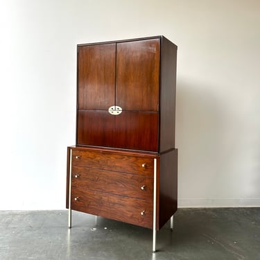 Vintage mcm highboy dresser by Mengel furniture 
