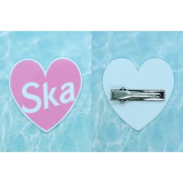 SKA Hair Clip Cute Heart Shaped Barrette Clips 