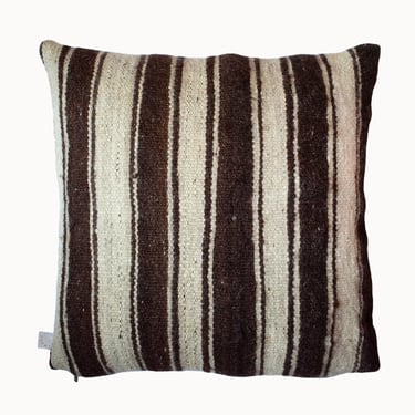 Chocolate Brown Handwoven Pillow