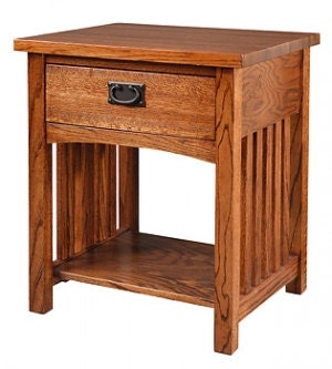 Pair (2) Mission Oak Arts & Crafts Stickley style Nightstand 