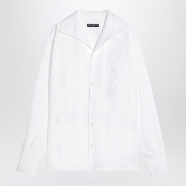 Dolce&amp;Gabbana White Linen Shirt Men