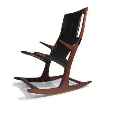 Sculptural California Studio Craft Rocking Chair