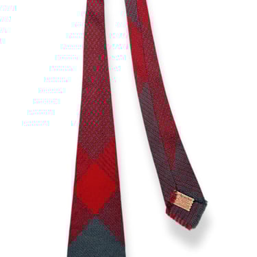 Vintage 1940s THE APACHE Original Cravat 100% Wool Tie ~ 
