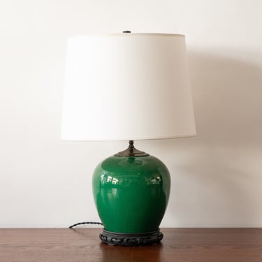 Chinese Crackle Glaze Table Lamp