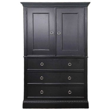 Traditional Black Armoire