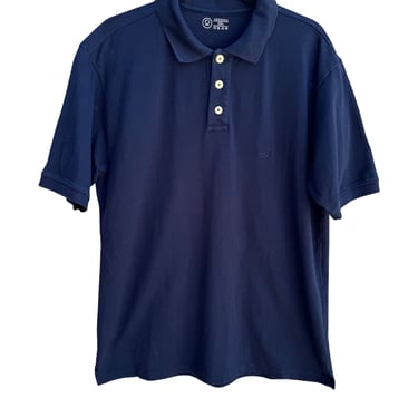 Chkokko Mens Navy Golf Summer Short Sleeve Casual Wear Athletic Polo Shirt L