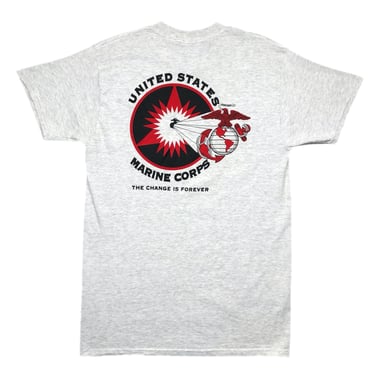 Vintage 90s United States Marine Corps “The Few. The Proud” Double Sided Military Graphic T-Shirt Size Medium/Large 