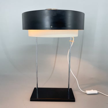 Rare Midcentury Table Lamp by Josef Hůrka for Napako, Marked / Vintage Table Lamp 