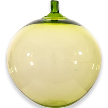 Orrefors Green Apple Vase by Ingeborg Lundin 