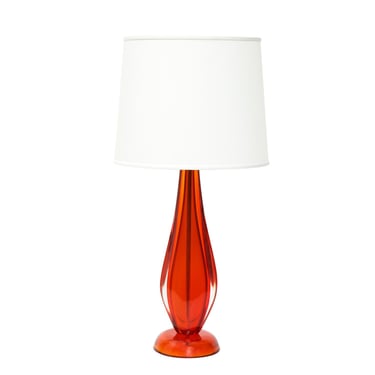 Seguso Exquisite Hand-Blown Glass Sommeso Table Lamp 1950s