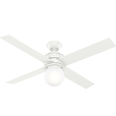 Hunter 52" 'Hepburn' Ceiling Fan in White 50276