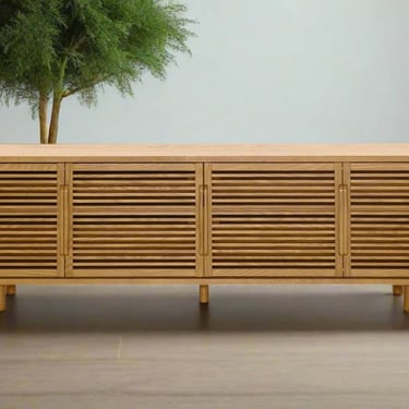 Burrow Opera Slatted Mid Century Style Media Console (70") FFE258-89