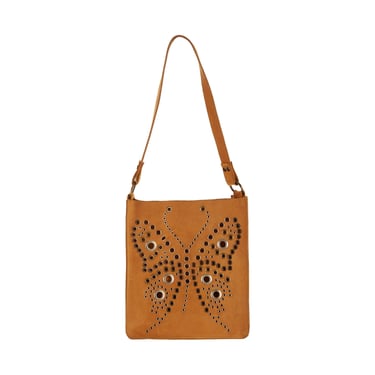 Dolce &amp; Gabbana Brown Grommet Shoulder Bag