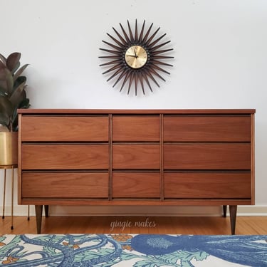 Restored Bassett Mid-century Modern Dresser ***please read ENTIRE listing prior to purchasing SHIPPING is NOT free 