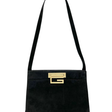 Gucci Black Suede Shoulder Bag