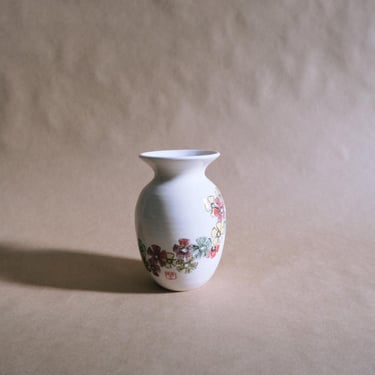 Bamboo Brush Floral Vase // handmade ceramic pottery 