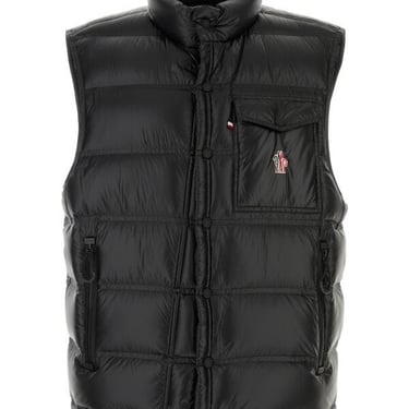 Moncler Grenoble Men Black Nylon Nantu Sleeveless Down Jacket