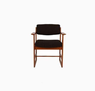 Danish Modern Sled Based Armchair in Oak