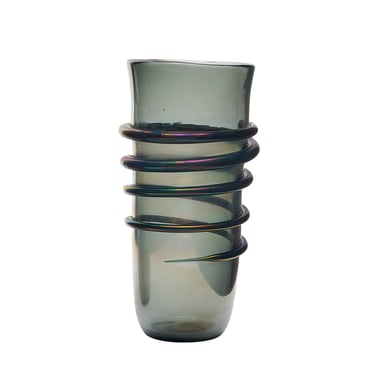 Murano Glass Iridescent ‘Linee’ Vase