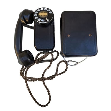 Automatic Electric AE Monophone L397 Metal Wall Telephone Handset Ringer Box M1 