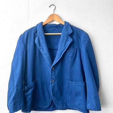 Vintage Blazer Workwear Jacket French Blue - M 