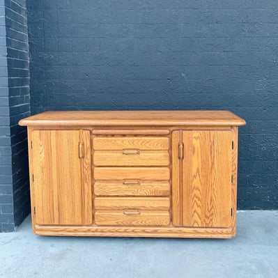 Oak Mcm Buffet / Sideboard