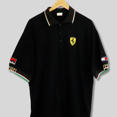 Vintage Ferrari Marlboro Collared T Shirt Sz